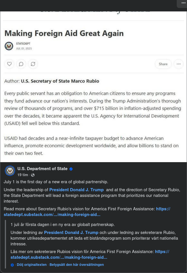 Make Foreign Aid Great Again