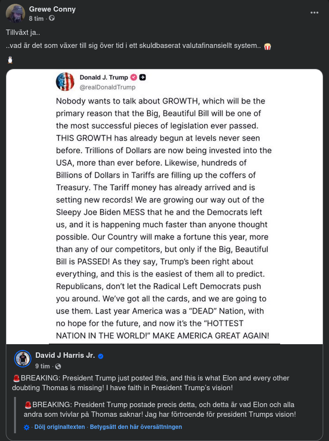 Trump Vill Prata Ekonomisk Tillväxt