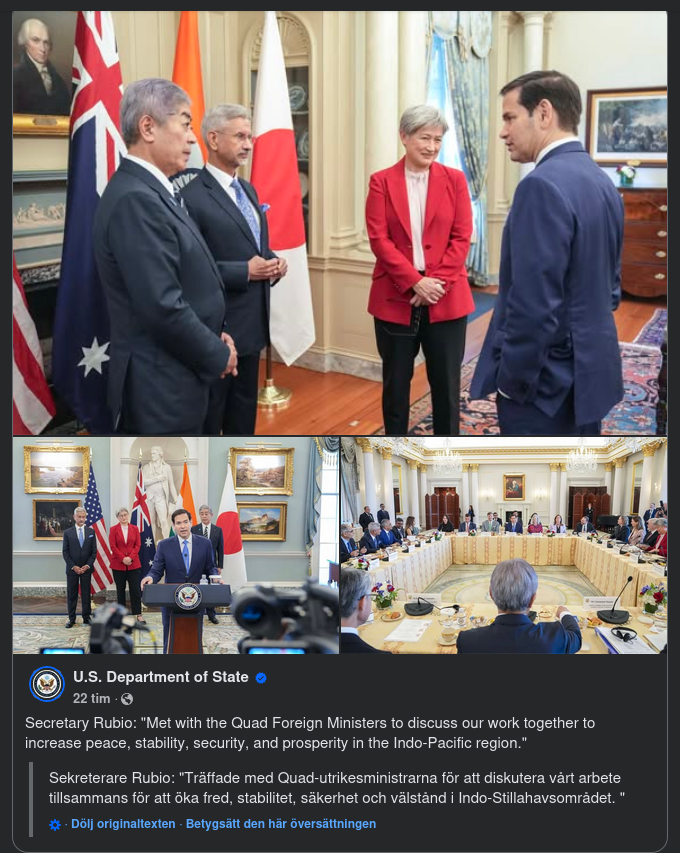 Quad-Utrikesministermöte