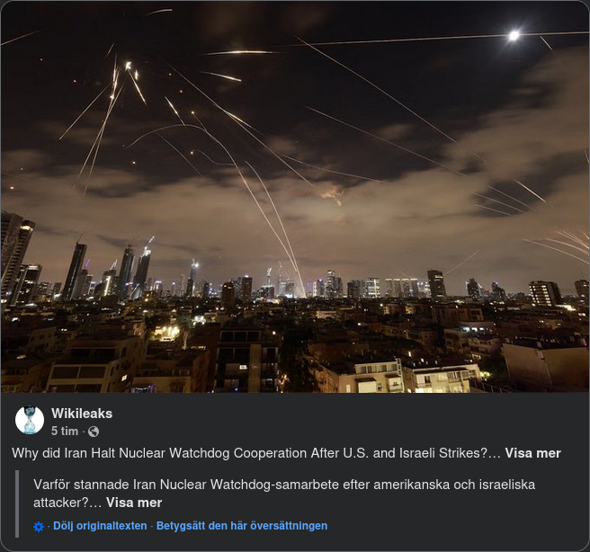 Wikileaks Om Varför Iran Stoppade IAEA