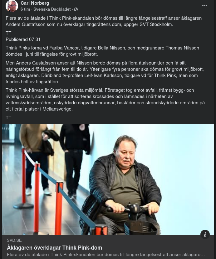 Åklagaren Överklagar Domar I Think Pink-Målet