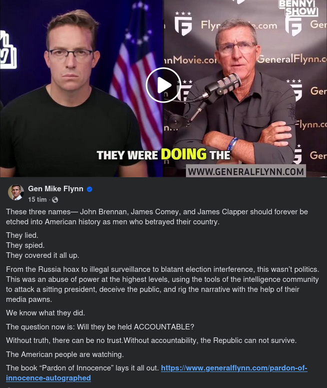 Flynn Om Brennan, Comey & Clapper