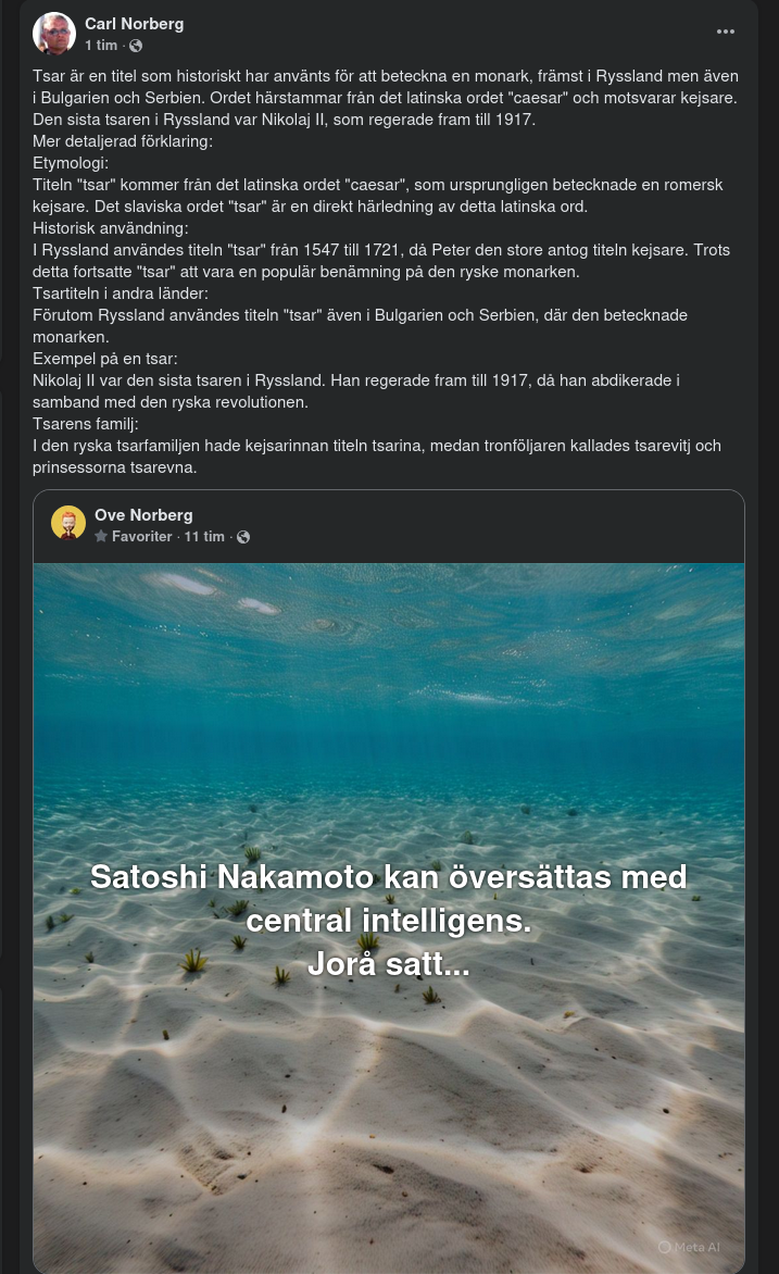 Tsar-Etymologi & Satoshi Nakamoto