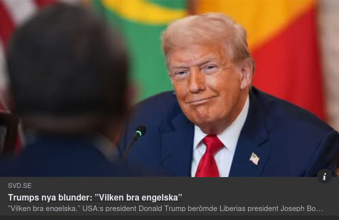 Bra Engelska Med Trump