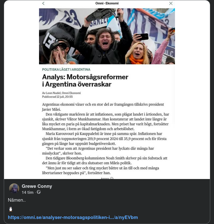 Argentinska Motorsågsreformsresultat