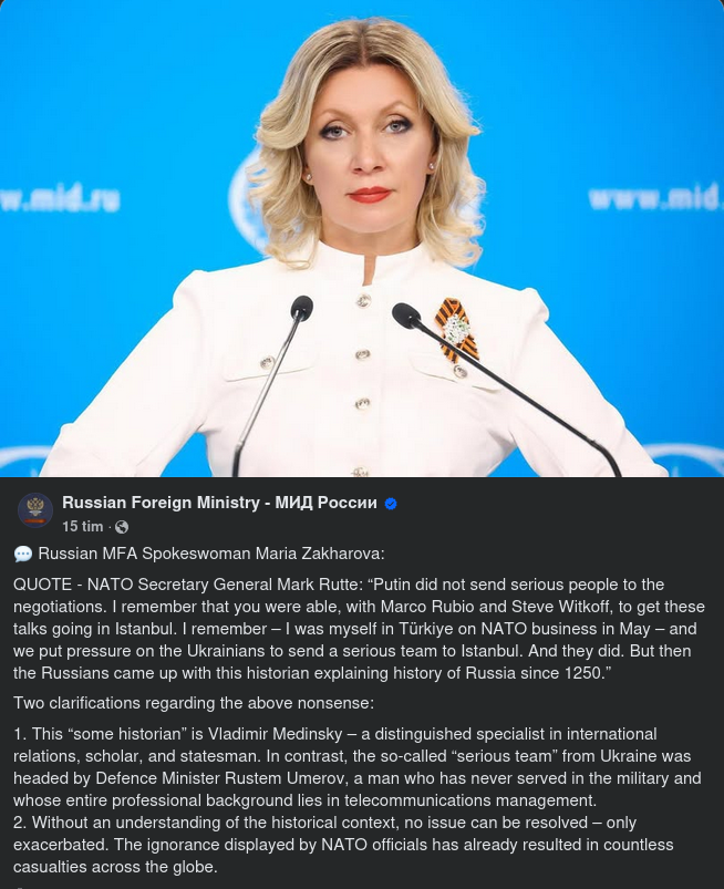 Zakharova Om Ruttes Verklighetsbeskrivning