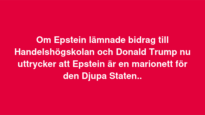 Bidrag Från En Djupa Staten Marionett..