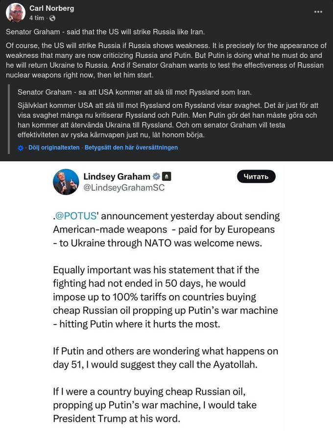 Kommenterad Lindsey Graham