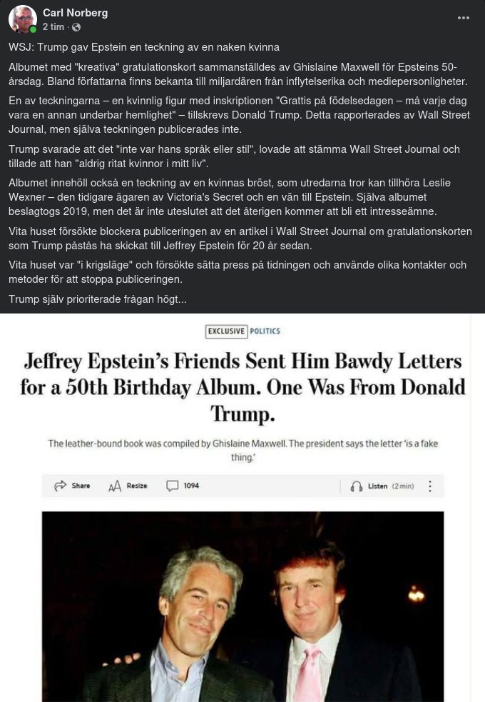 Födelsedagshälsningspublicering