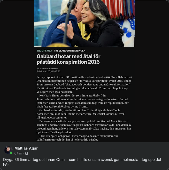 36 Timmars Svensk Medial Tystnad