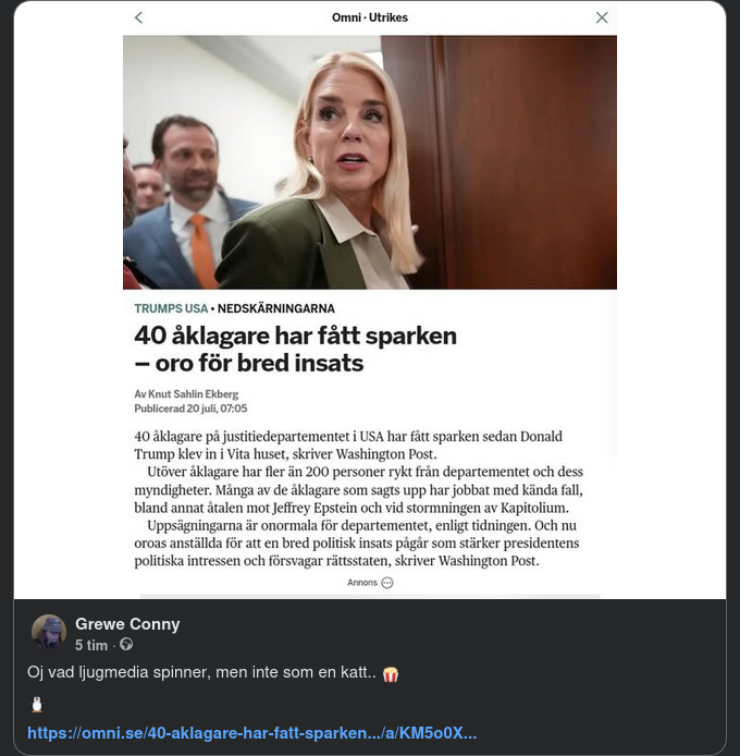 Mediespinn Om Avskedade Åklagare