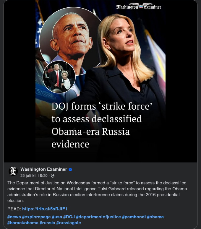 DoJ Skapar En Strike Force