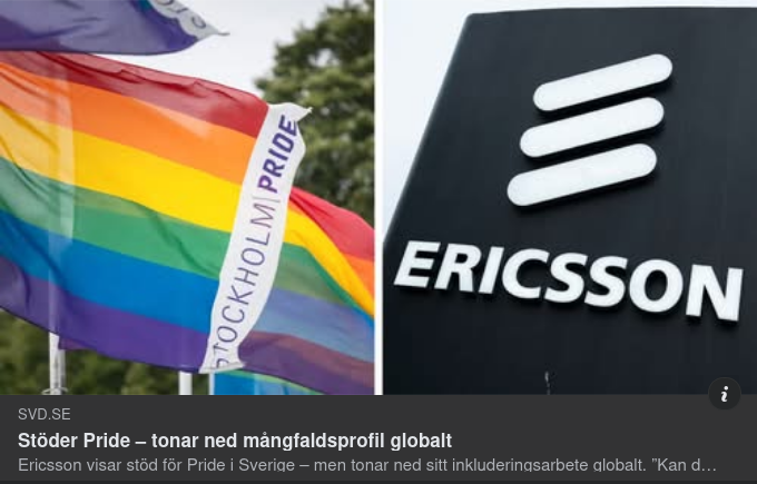 Ericsson & Regnbågsfärgad Mångfald