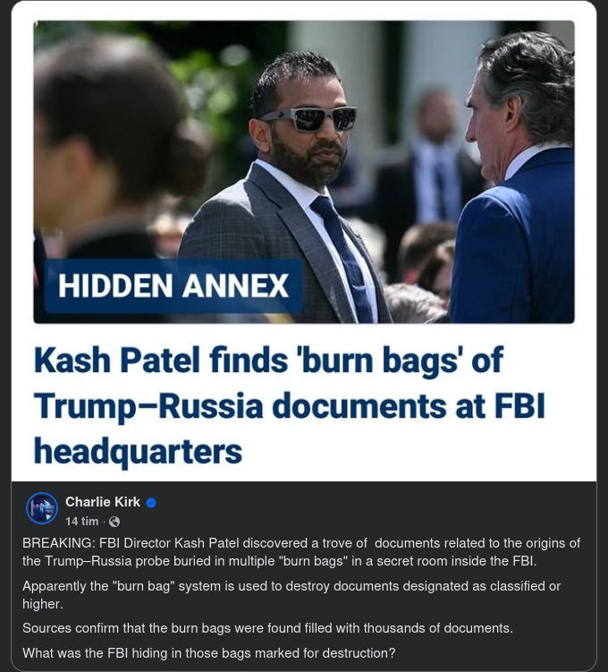 Funna Dokument Hos FBI