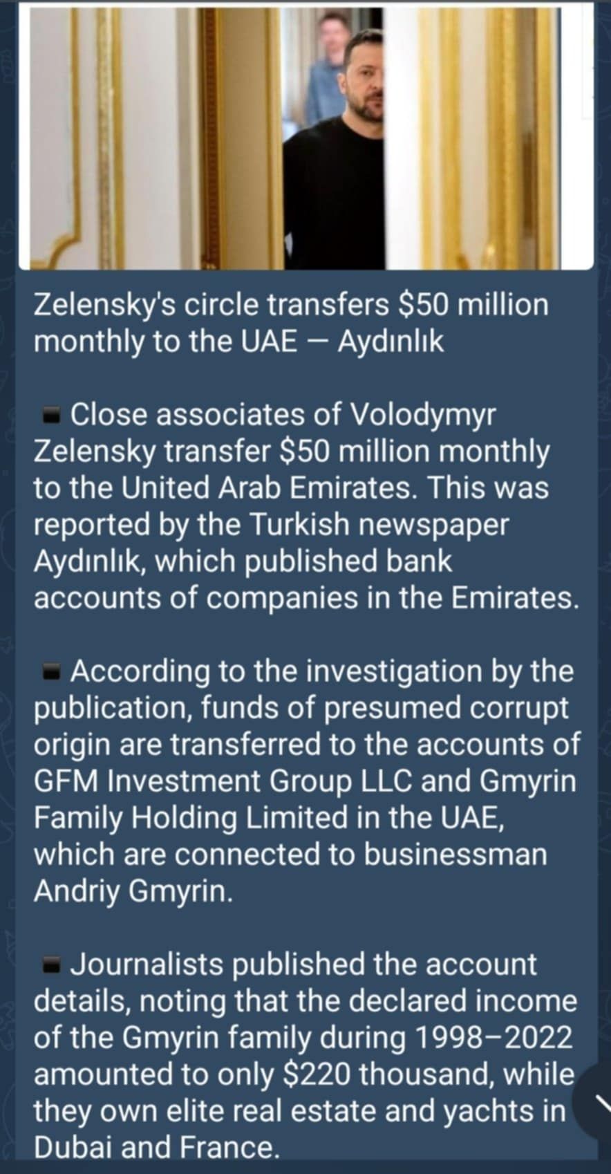 Månadsvis Till UAE Från Ukraina