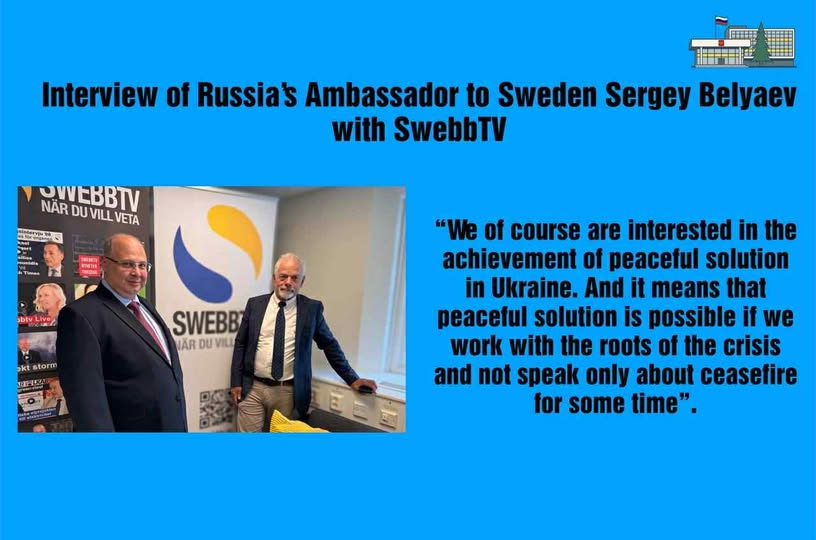 SwebbTV-Intervju Med Rysslands Svenska Ambassadör