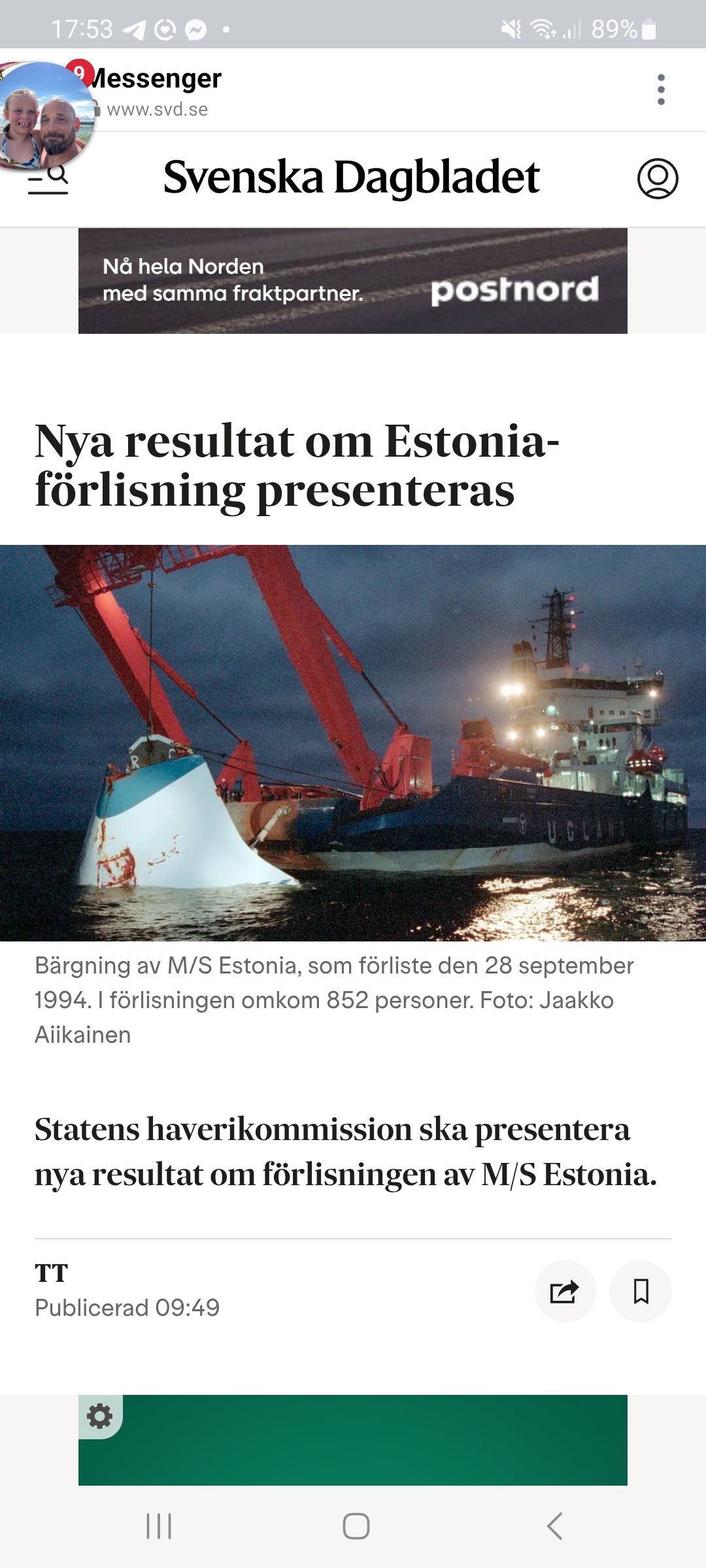 Nya Estonia-Resultat Presenteras