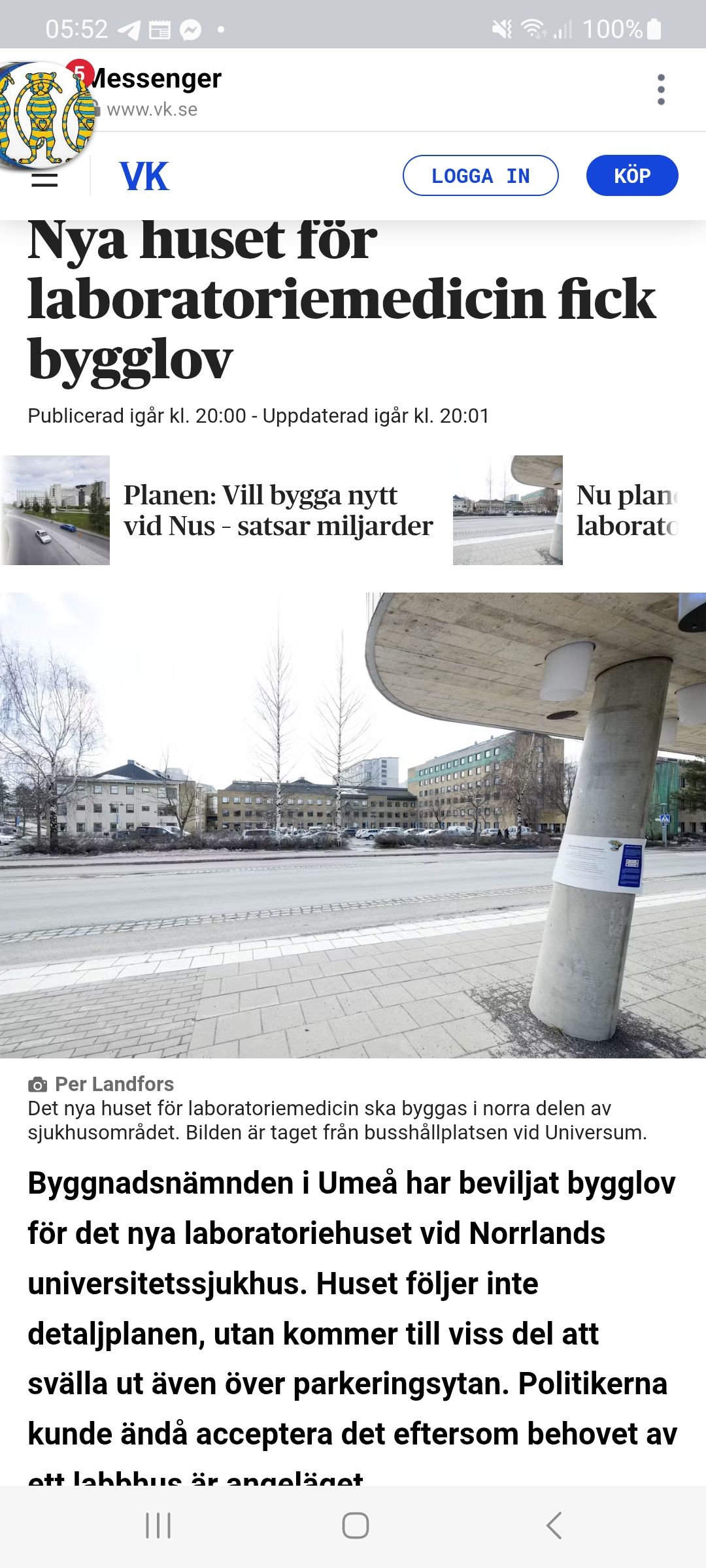 Laboratoriumbråttom I Umeå