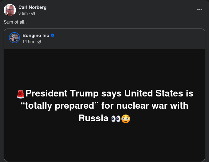 Kärnvapenkrigsberett USA, Ubåtar & Ryska Oreshnik