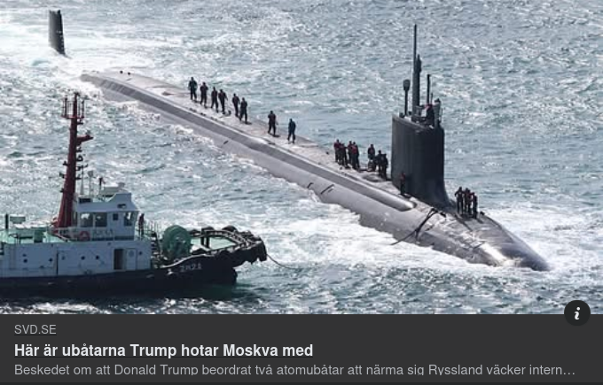 Trumps Moskvahotande Ubåtar I SvD