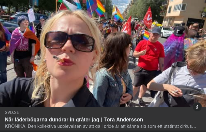 Pridegråtande Tora I SvD