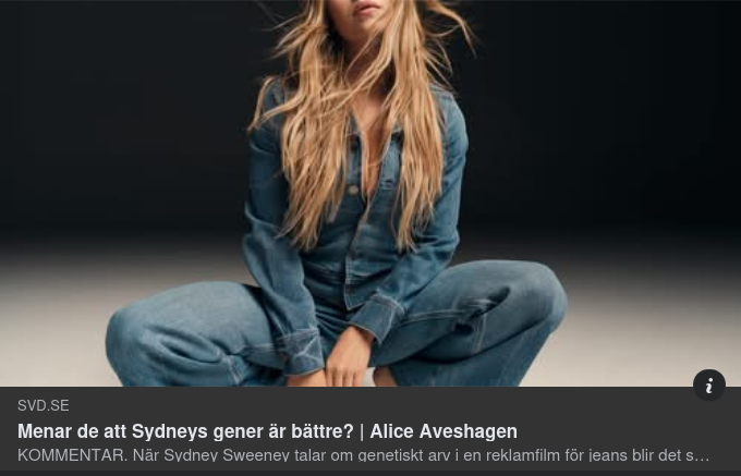 Amerikanska Jeans-Gener Med Sydney Sweeney I SvD