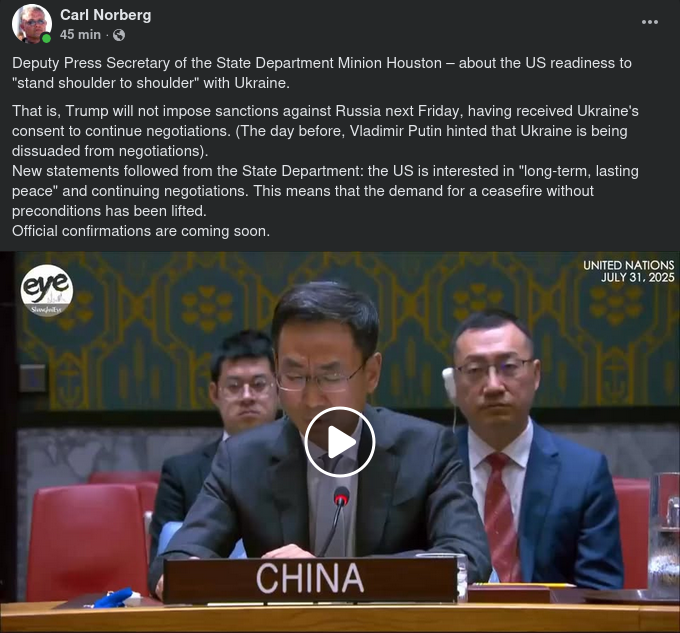 Kina, Ryssland, USA, Europa & Ukraina