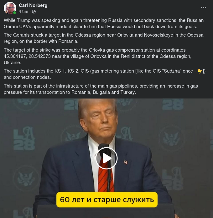 Trump Talar & Ryssland Bombar