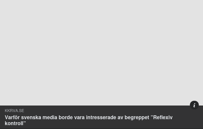 Medialt Reflexiv Kontrollintresse