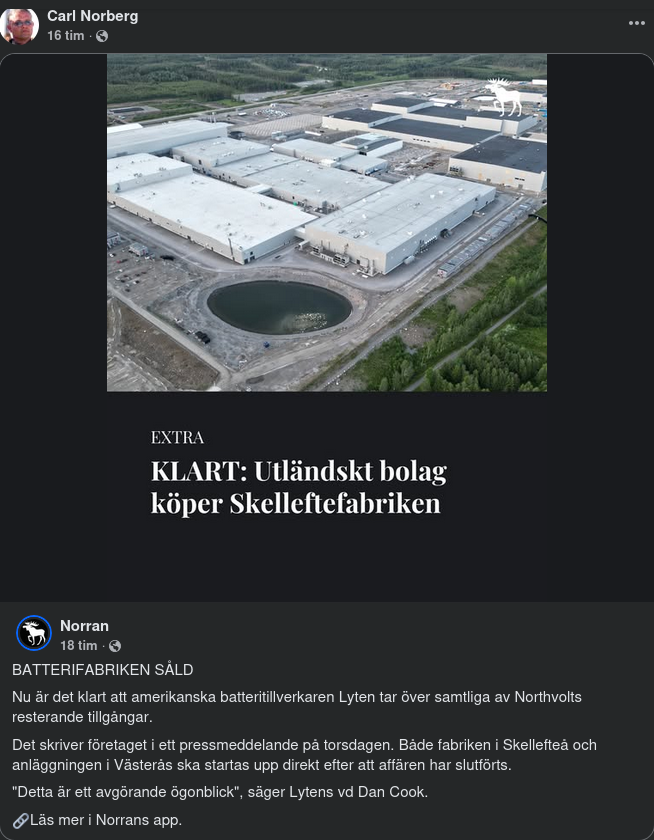 Lyten Tar Över Northvolt