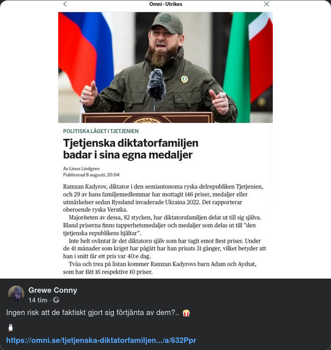 Välförtjänta Utmärkelser?..