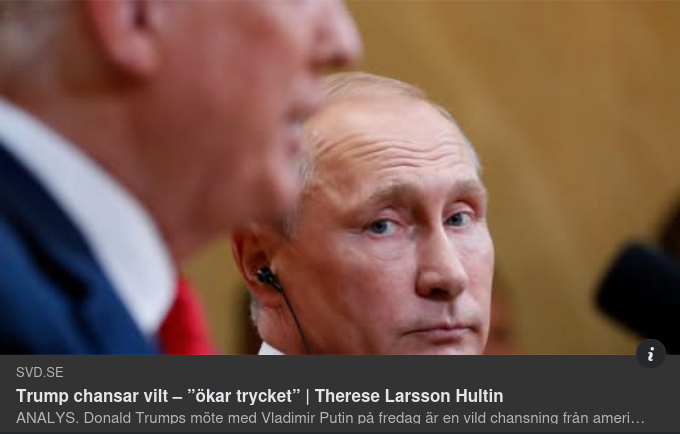 Vilt Chansande Trump I SvD