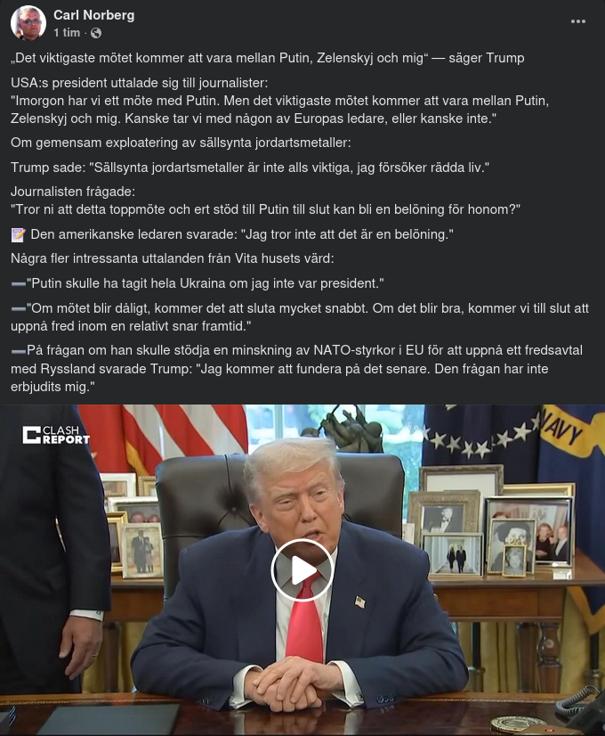 Trump Inför Mötet