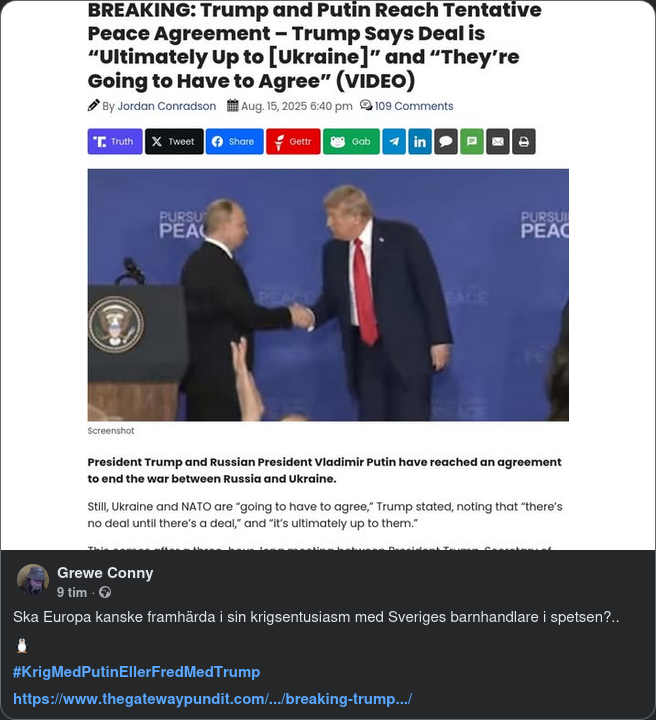 Samlat Inlägg Om Alaska-Mötet