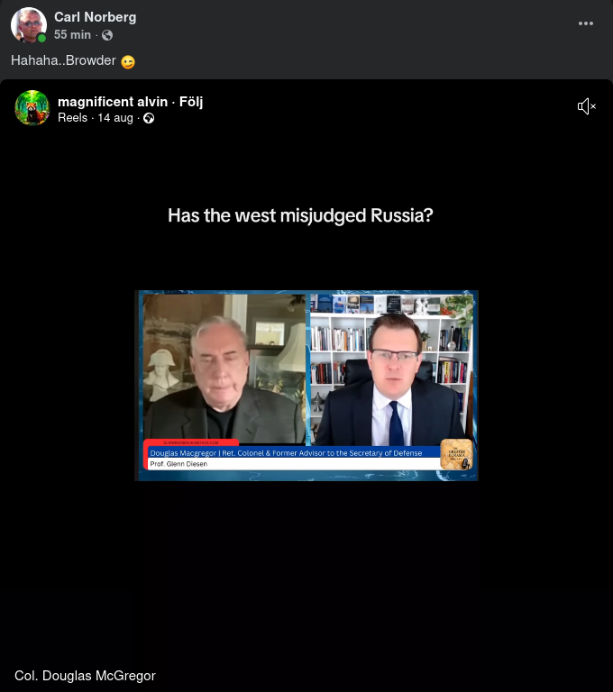 Macgreor Om Browder & Putin