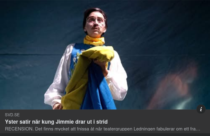Yster Kung Jimmie Satir I SvD