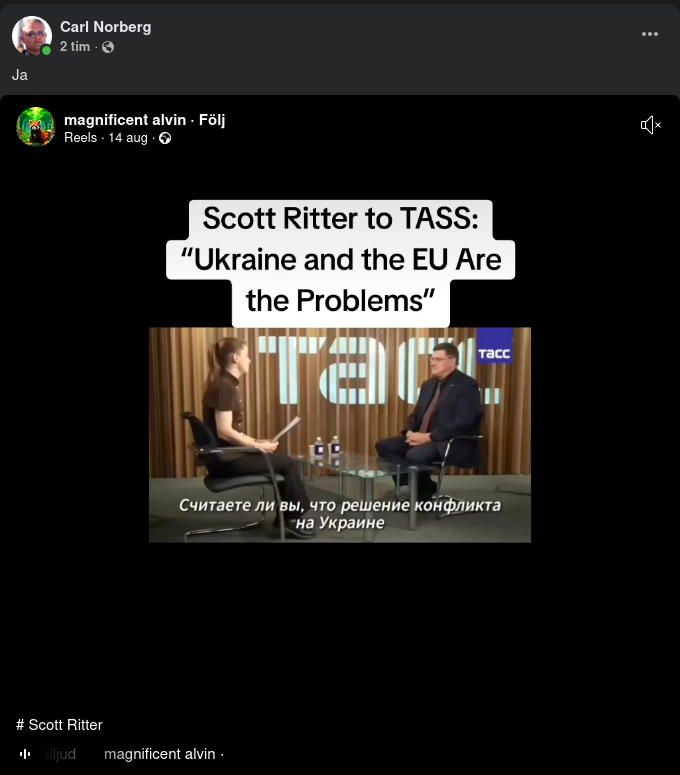 Ritter Pekar Ut Problemen För TASS