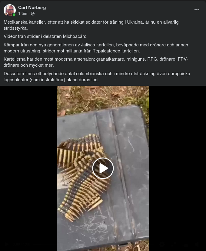 Ukrainatränade Mexikanska Karteller