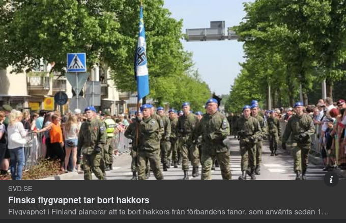 Finska Flygvapnet Skrotar Hakkorset