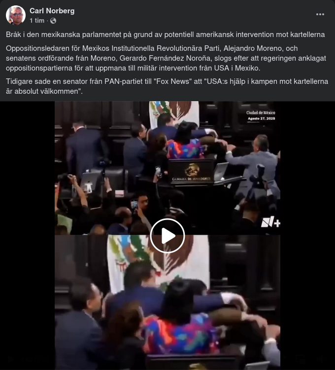 Mexikanskt Parlamentsbråk