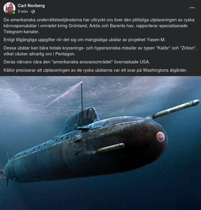 Rysk Ubåtsplacering Oroar Amerikansk Underrättelsetjänst