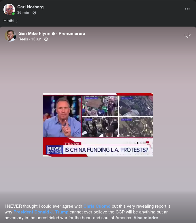 Flynn Håller Med Chris Cuomo