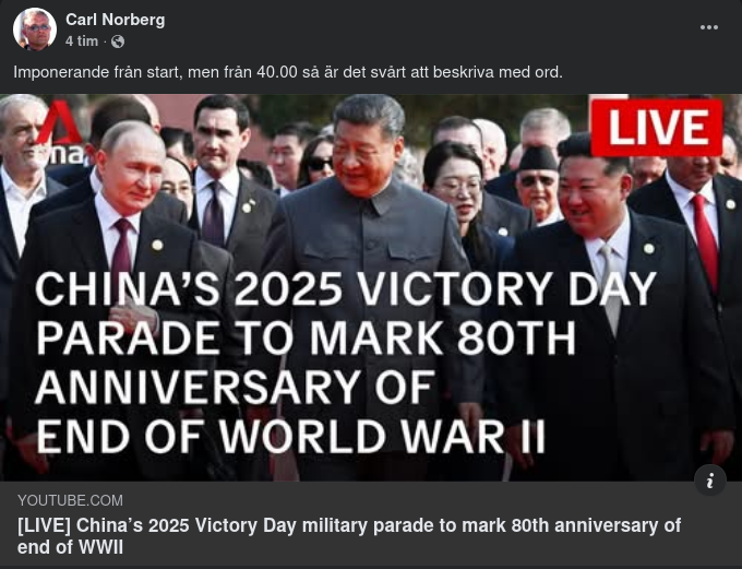 Kinas Imponerande Militärparad