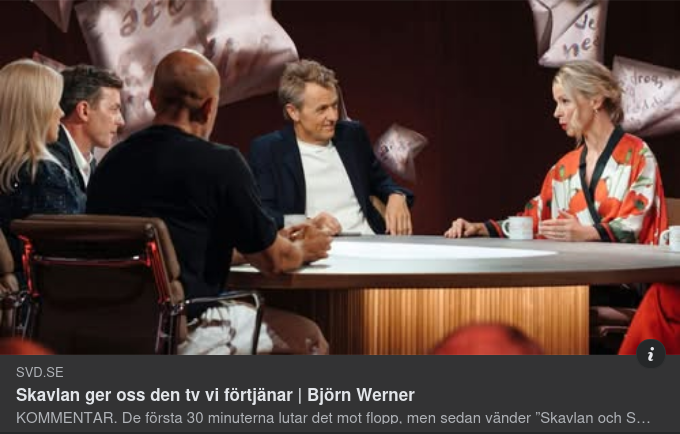 SvD Recenserar Skavlan