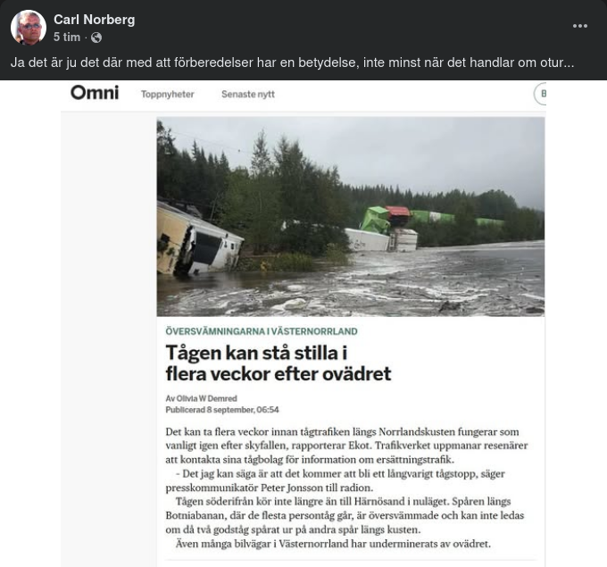 Ovädersstoppade Tåg