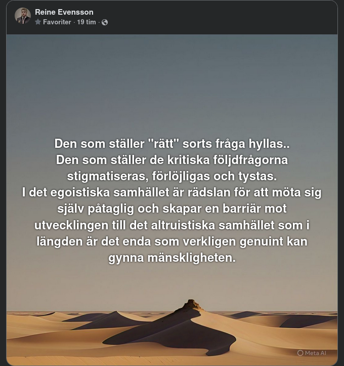 I Det Egoistiska Samhället