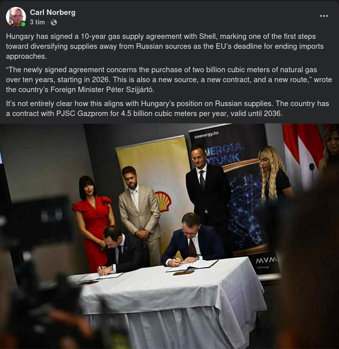 Ungern Skriver 10-Årigt Avtal Med Shell