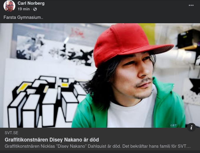 Graffitikonstnären Disey Nakano Död