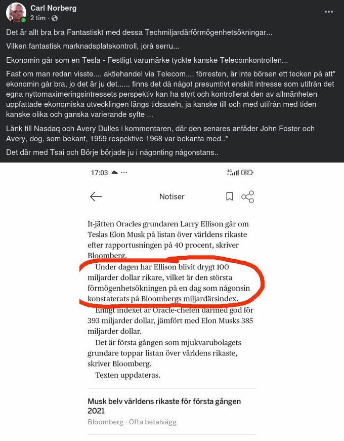 Techmiljardärer & Tidsaxlar