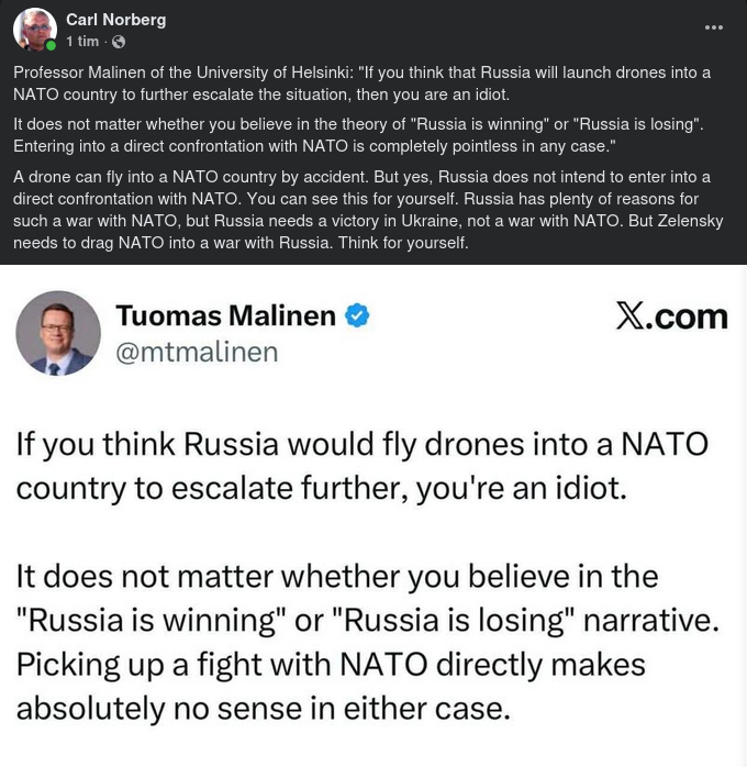 Idiottro Om Ryskt Agerande